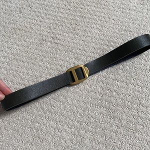 Marc Jacobs Olive Leather Pebbled Adjustable Belt XS